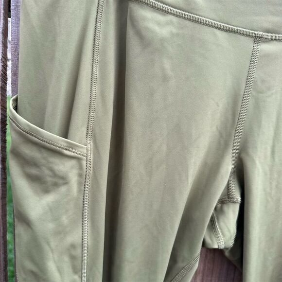 Lululemon Women's High-Rise Leggings Green Size 14 with Pockets - Picture 3 of 8